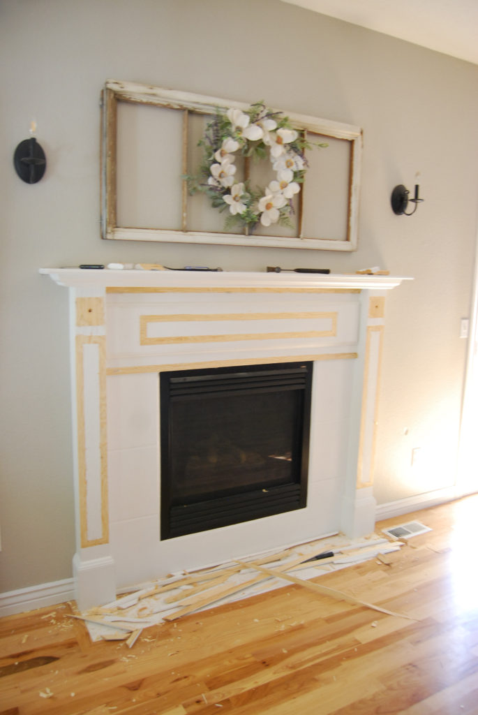 Fireplace surround mid-demo