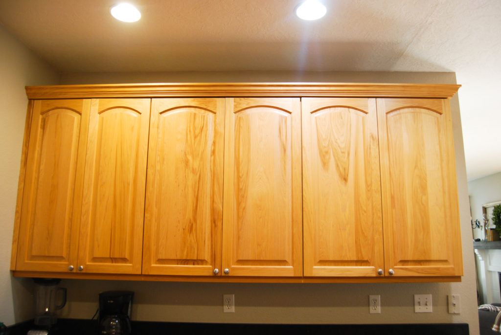 Hickory upper cabinets