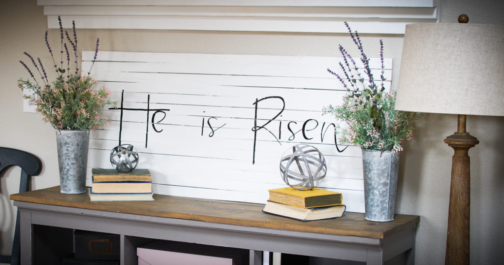 He is Risen Easy wood sign