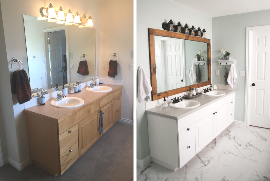 Master Bathroom Before and After