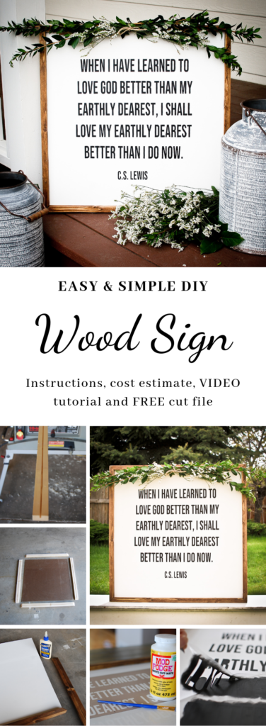 Wood Sign DIY picture tutorial