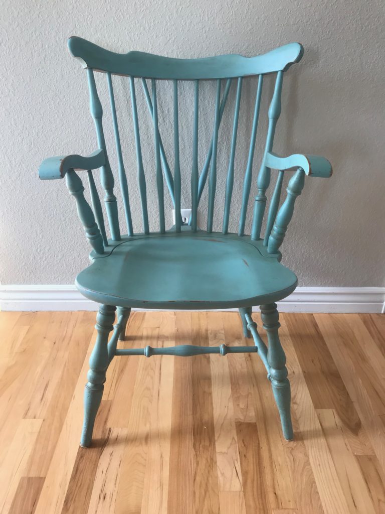 Windsor chair before refinishing