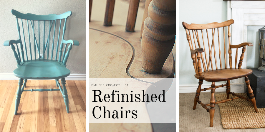 refinished chairs