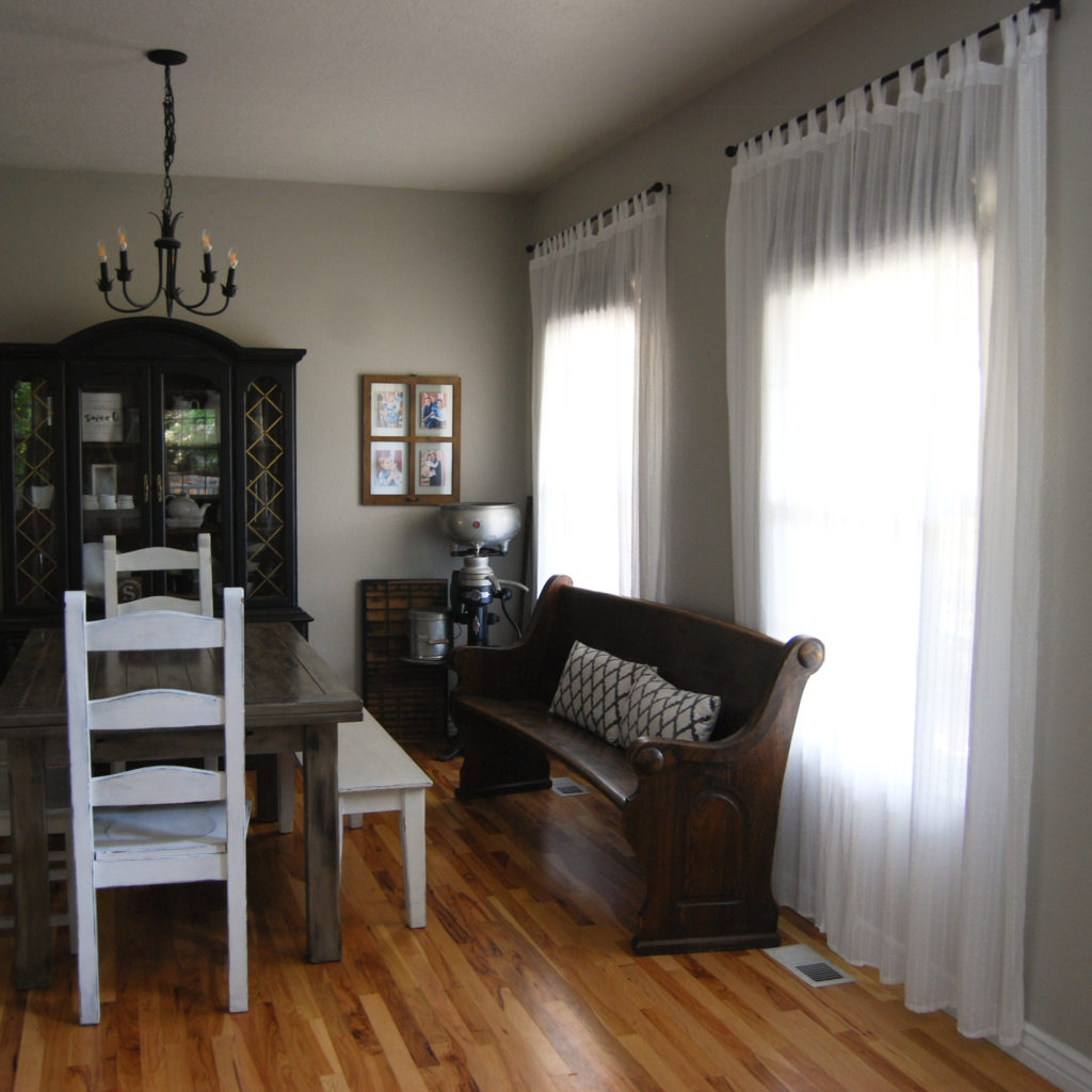 Dining Room update on budget: add window trim – Emily's Project List