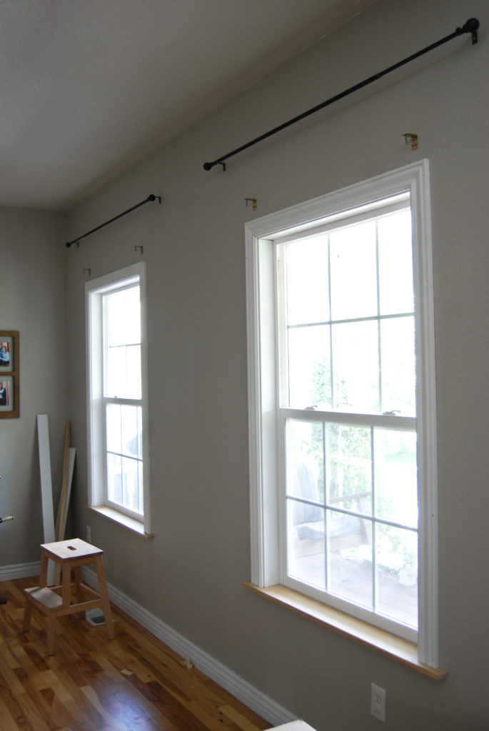 dining room gets new window trim